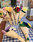 Petite Felt Daisy Bouquet