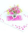 3D Pop-up Card - Lily Vase (First Class Forever stamp included)
