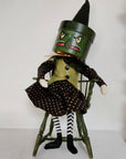 Sister Witch "Box Head" Soft Scuplture