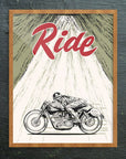 Mid-Mod Print- Ride Motorcycle Man Print