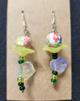 Laura Thomas Earrings - "Winter Garden Pond"
