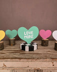 Set of 4 Mini Hearts Table Topper