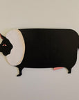 Belted Galloway Pig Wall Hanging