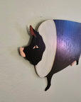 Belted Galloway Pig Wall Hanging