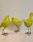 Little Birdie Statue - Perfect Avocado Green