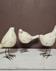 Little Birdie Statue - Fresh Cream White