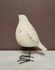 Little Birdie Statue - Fresh Cream White