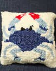 Coastal Blue Crab Throw Pillow