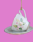 Teacup Bird Feeder - Dogwoood