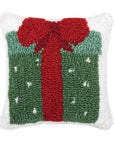C_Christmas Dotted Present Throw Pillow