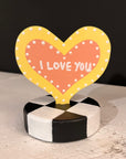Message on a Heart Table Toppers