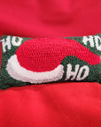 C_Ho Ho Ho Santa Hat Hooked Pillow