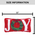 C_Joy Wreath Throw Pillow