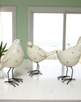 Little Birdie Statue - Fresh Cream White