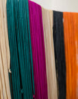 Striped Raffia Table Lamp - Multicolor
