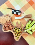 Halloween Bat Charcuterie Serving Board With Spreader