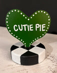 Message on a Heart Table Toppers