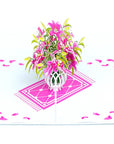 3D Pop-up Card - Lily Vase (First Class Forever stamp included)