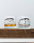 Assorted Fishing Lure Rocks Glasses