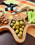 Halloween Bat Charcuterie Serving Board With Spreader