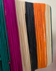 Striped Raffia Table Lamp - Multicolor