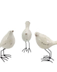 Little Birdie Statue - Fresh Cream White