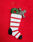 Nancy Thomas Stocking Ornament (Red/White Stripe)