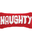 Naughty And Nice Reversible Christmas Throw Pillow