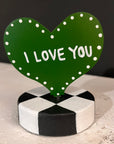 Message on a Heart Table Toppers