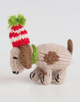 Hand-knit Dog Ornament