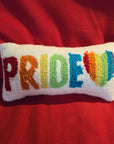 Rainbow Heart Hooked Pillow