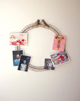 Metal Holder Wreath with Two Birds
