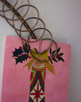 Metal Holder Wreath with Two Birds