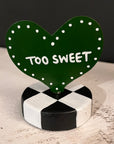 Message on a Heart Table Toppers