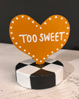 Message on a Heart Table Toppers