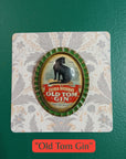 Vintage Black Cat Handmade Brooch - Old Tom Gin