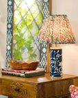 Floral Vines Table Lamp - Navy