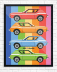 Mid-Mod Print- Colorful AMC Gremlins Print