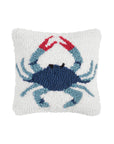 Coastal Blue Crab Throw Pillow "AS IS"