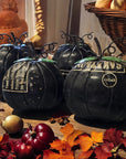 Black Recycled Metal Pumpkin