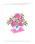 3D Pop-up Card - Lily Vase (First Class Forever stamp included)