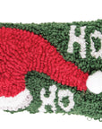 C_Ho Ho Ho Santa Hat Hooked Pillow