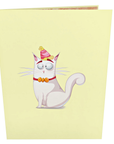 3D Pop-up Card - Funny Cat Birthday (First Class Forever stamp included)