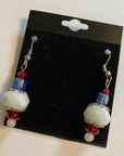 Laura Thomas Earrings - "Snowman Play"