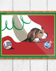 Mid-Mod Print - Christmas Puppy