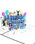 3D Pop-up Card - Dogs (First Class Forever stamp included)
