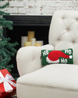C_Ho Ho Ho Santa Hat Hooked Pillow
