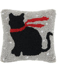 Winter Cat Throw Pillow