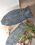 WOODEN FISH STOOLS (2 sizes)