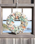 Coastal Seashell Wreath - Light Blue/Aqua